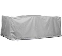 Funda protectora para muebles de jardín, mesa rectangular | 200 x 160 x 94 cm | poliéster tejido, color: topo (gris claro)