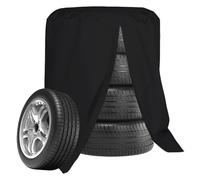 Funda protectora para neumáticos de coche Nizirioo 210D Oxford para 4 neumáticos (18/19/20/21/22 pulgadas), funda protectora impermeable para neumáticos, bolsa universal, 85 x 120 cm (negro)