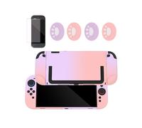 Funda Protectora para Nintendo Switch 2 - Silicona Degradada y Carcasa de PC con Tapones para Botones y Protector de Pantalla