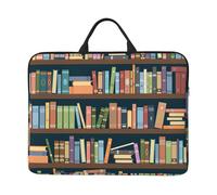 Funda protectora para ordenador portátil con estampado de gusanos de libros de dibujos animados para hombres y mujeres, escuela, oficina, viajes, mochila para ordenador portátil