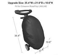 Funda protectora para parrillas de gas portátiles Weber Q2000 Q200, tela de poliéster impermeable con cordón resistente al viento para sujetar la funda de forma segura