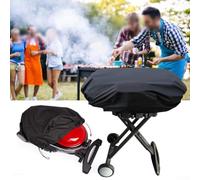 Funda protectora para parrillas portátiles Weber Q2000 Q200, tela de poliéster impermeable con cordón resistente al viento y material resistente al desgarro