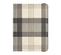 Funda protectora para pasaporte y tarjeta de vacunación de cuero a cuadros de búfalo negro y beige, organizador de documentos de viaje, funda tipo cartera para hombres y mujeres, impermeable