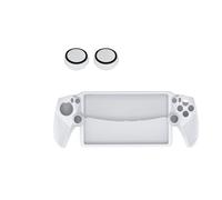 Funda Protectora para PlayStation Portal Consola de Juegos Protección Total Funda de Silicona Suave a Prueba de Golpes Anti-Rayaduras Anti-Deslizante Carcasa Protectora Manguito Protector (Blanco)