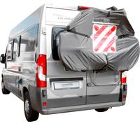 Funda protectora para portabicicleta con placa de señalización para 3 bicicletas city hindermann