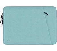 Funda protectora para portátil de 13,3”, a prueba de golpes, con bolsillo para accesorios, compatible con MacBook Air/Pro de 13-13,3”, MacBook Pro de 14”, azul claro