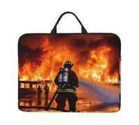 Funda protectora para portátil de 14 pulgadas, a prueba de golpes, bombero, llama, bolsa portátil para computadora portátil