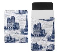 Funda protectora para portátil de 14 pulgadas, impermeable, delgada, para tablet, portátil, diseño de arquitecturas de Francia