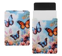 Funda protectora para portátil de 14 pulgadas, impermeable, delgada, para tableta, cuaderno, mariposa, amapola, lavanda, flor silvestre