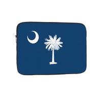 Funda protectora para portátil de 25.4 cm con la bandera de Carolina del Sur, delgada, ligera, portátil