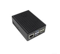 Funda protectora para Raspberry Pi 5 con cuerpo de aleación de aluminio para una mejor disipación del calor y durabilidad (ventilador B)