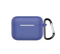 Funda protectora para Realme Buds T200, funda de silicona para auriculares inalámbricos Realme Buds T200, funda a prueba de golpes con mosquetón (azul)