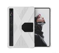 Funda protectora para RedMagic Astra/Tablet 3 Pro, funda flexible con esquina de cojín de aire, antiarañazos, soporte plegable integrado (blanco)