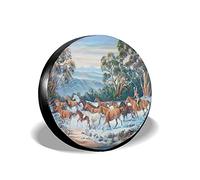 Funda Protectora para Rueda de Repuesto de Caballo de Man from Snowy River, Resistente a la Intemperie, Universal para Accesorios de 17 Pulgadas.