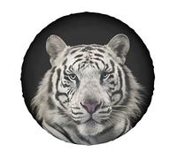 Funda Protectora para Rueda de Repuesto White Tiger, Resistente a la Intemperie, Universal y a Prueba de Polvo para Accesorios de 15 Pulgadas.