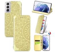 Funda Protectora Para Samsung Galaxy S21 Cubierta Bolsa Estuches Bumper Amarillo