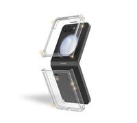 Funda protectora para Samsung Galaxy Z Flip 6 reforzada con purpurina