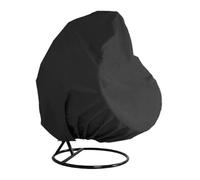 Funda Protectora para Silla de Huevo de Ratán - Exterior, Mimbre, Impermeable para Patio y Jardín - 2 Personas (Negro, 230 x 200 cm)