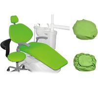 Funda Protectora Para Silla Dental, 4Pcs/Set Tattoo Chair Protectors, Stretch Spandex Dental Chair Seat Cover Funda Protectora Elástica Funda Protectora Equipo Dentista(Green)