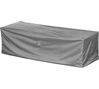 Funda protectora para sofá esquinero de jardín | 200 x 90 x 80 cm | Poliéster tejido Oxford 600D, color: gris