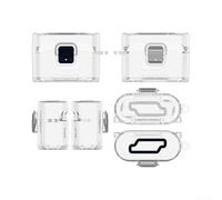 Funda protectora para Sony WF-1000XM6, funda de silicona a prueba de golpes de cuerpo completo, piel resistente a la humedad con puerto de carga (transparente)
