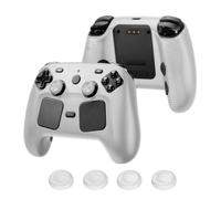 Funda Protectora para Steam Controller 2, Carcasa de Silicona Suave para Mando de Juegos, Carcasa de Color Sólido a Prueba de Polvo y Caídas (Clear)