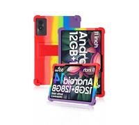 Funda protectora para tablet Blackview Tab90WiFi de 11 pulgadas, para tabletas Blackview de 11 pulgadas, funda de silicona suave con soporte antideslizante, a prueba de golpes y caídas, arcoíris