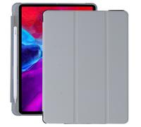 Funda protectora para tablet de 10,2 pulgadas, soporte triple plegable bidireccional con adaptador, ligera y transparente, marco de policarbonato con