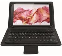 Funda slim phoenix para tablet hasta 10 pulgadas universal teclado bluetooth negra