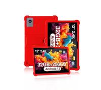 Funda protectora para tablet DOOGEE T20 Ultra de 12 pulgadas, funda de silicona suave con soporte antideslizante, a prueba de golpes y resistente a las caídas, color rojo