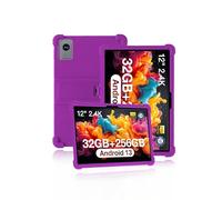 Funda protectora para tablet DOOGEE T20 Ultra de 12 pulgadas, funda de silicona suave con soporte antideslizante, a prueba de golpes y resistente a las caídas, color morado
