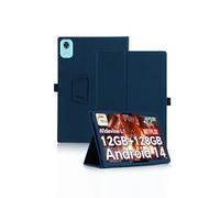 Funda protectora para tablet DOOGEE T36 de 12 pulgadas, diseño de correa de mano, diseño de envoltura completa con textura de piel, flexible, resistente al desgaste, resistente a los golpes, color