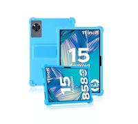 Funda protectora para tablet DOOGEE U11 de 11 pulgadas, funda de silicona suave con soporte antideslizante, a prueba de golpes y resistente a las caídas, azul claro