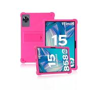 Funda protectora para tablet DOOGEE U11 de 11 pulgadas, funda de silicona suave con soporte antideslizante, a prueba de golpes y resistente a las caídas, color rosa