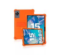 Funda protectora para tablet DOOGEE U11 de 11 pulgadas, funda de silicona suave con soporte antideslizante, resistente a golpes y caídas, color naranja