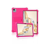 Funda protectora para tablet Honor Pad X9a de 11.5 pulgadas 2025, funda de silicona suave agradable a la piel para Honor X9a con soporte ajustable (rosa)