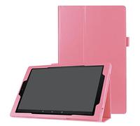 Funda protectora para tablet Kindle Fire HD8 (2015/2016/2017), delgada, plegable, con soporte, a prueba de golpes, con soporte, color rosa