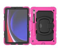 Funda Protectora para Tablet PC, Resistente a los Golpes, de TPU, Compatible con Samsung Galaxy Tab S9 de 11 Pulgadas 2023 X710/X716B/X718U, Funda para niños, Soporte de Mango Giratorio de 360 Grados