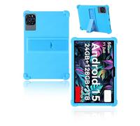 Funda protectora para tablet TABWEE T90/TABWEE T90EX de 11 pulgadas 2026, yystao Funda de silicona suave para niños con soporte ajustable (Azul azur)