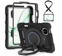 Funda protectora para tableta Funda for niños for Huawei MatePad Mini 8,8", funda protectora resistente a prueba de golpes de TPU con función atril y correa for el hombro Protección resistente(Svart)
