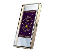 Funda protectora para tarjetas, bolsa magnética de metal, carcasa magnética de exhibición de tarjetas, para clasificación, intercambio, colección deportiva, torneos, tarot E