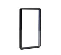 Funda protectora para tarjetas de aleación de aluminio con certificado PSA y vidrio templado, diseño elegante y compacto de 14,2 × 8 × 1 cm, compatible con tarjetas deportivas y coleccionables (negro)