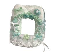 Funda protectora para tarjetas de gatito juguetón, resistente al agua, tela de poliéster, solución de almacenamiento de tarjetas fotográficas, funda colorida para documentos de gatito, Green