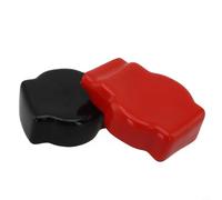 Funda protectora para terminal de batería, paquete de 2 cubiertas de bloque de terminales de PVC, poste superior positivo y negativo, aislamiento térmico ignífugo, antidesgaste, para coches