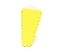 Funda protectora para tijeras de bordado, de color sólido, para herramientas de costura, rizador de pestañas, bolsa protectora para cortar hilo, Amarillo