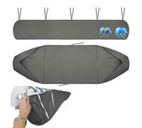 Funda Protectora Para Toldos Jardín Para Patio, Cubierta Protectora Contra La Intemperie, Bolsa De Almacenamiento Para Impermeables Invierno, Manual Cubierta Antipolvo Para Patio (4.5M,Grey)