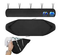 Funda Protectora Para Toldos Jardín Para Patio, Cubierta Protectora Contra La Intemperie, Bolsa De Almacenamiento Para Impermeables Invierno, Manual Cubierta Antipolvo Para Patio (2M,Black)