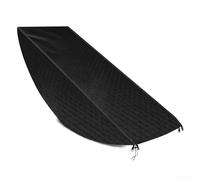 Funda protectora para tumbona de jardín de madera y tumbona, hecha de tela Oxford 210D impermeable con doble costura y características resistentes al viento