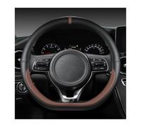 Funda Protectora para Volante con Forma de D para Kia K5, Ceed GT, Stonic y Sportage 2021-2019. Accesorios para automóviles 2018 2017. Funda para Volante Blanco (Café).