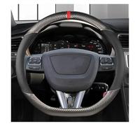 Funda Protectora para Volante de Coche para Asiento para Leon MK1 MK2 MK3 para Altea para Arona para Ibiza 6l 6j Protector para Volante de Coche de Fibra de Carbono(Grey D Shape)